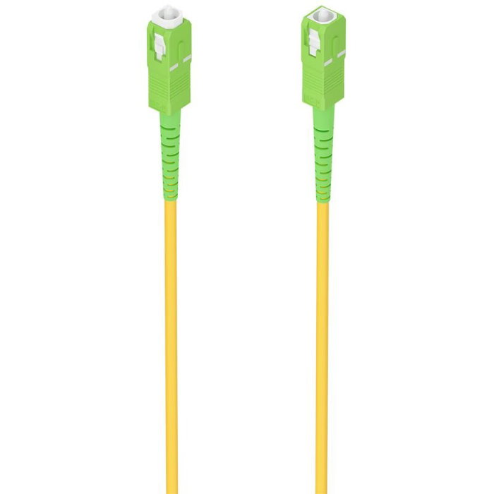 Aisens Latiguillo de Fibra Óptica G657A2 3m SC/APC-SC/APC Amarillo 9/125 SMF Simplex LSZH DDR DCA